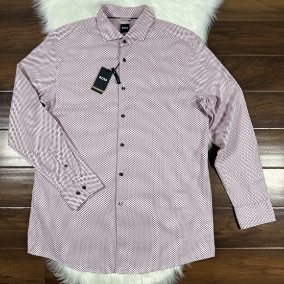 Hugo Boss Size XL / 17.5 L / 34 - 35 Max Sharp Fit Button Up Long Sleeve Shirt